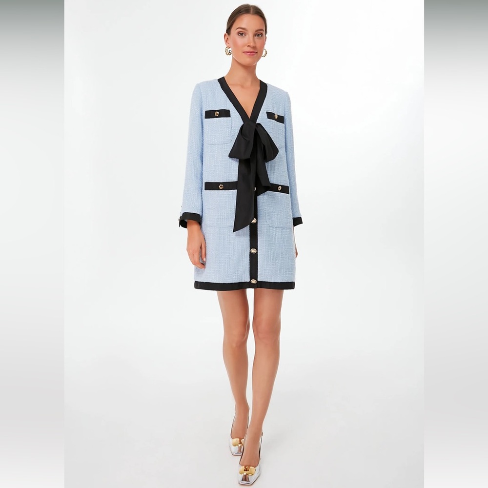 Tuckernuck XS Pomander Coco Tweed Bow Dress